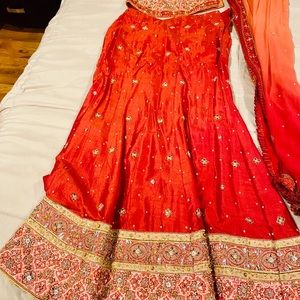 Desi maxi dress, 3 piece (lehenga)